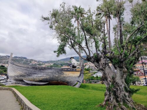 Camara de Lobos -rybak w łódce